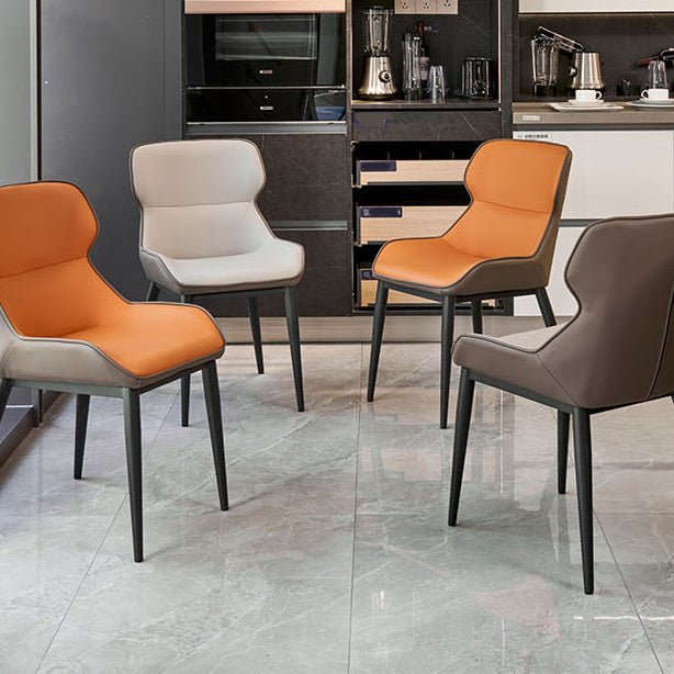 Industrial Dining Accent Chair Upholstered Dining Side Chair