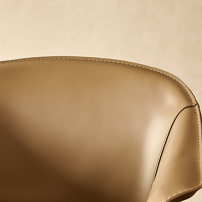 Faux Leather Dining Arm Chair Contemporary Dining and Accent Chairs