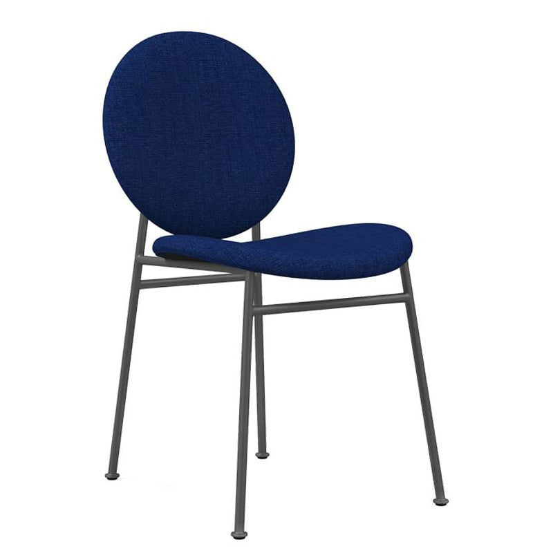 Metal Legs Dining Chairs Fabric Armless Dining Side Chair for Home