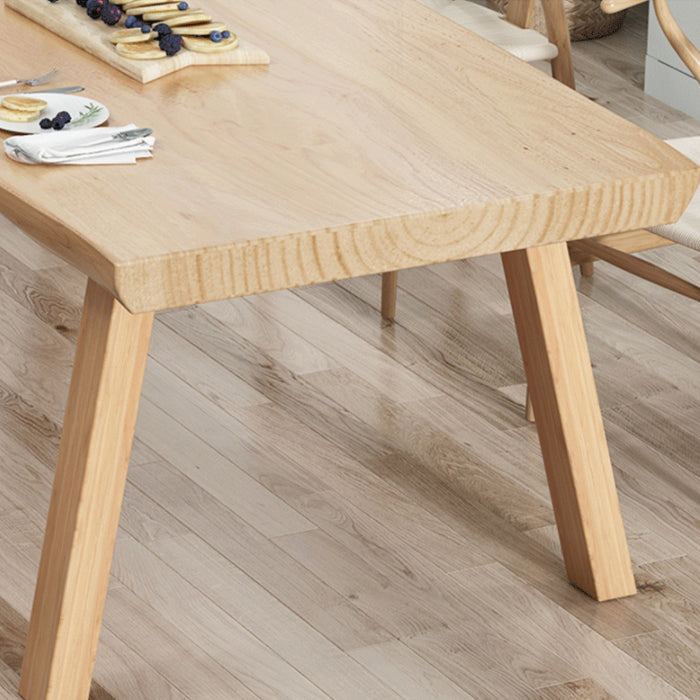 Modern Dining Set 1/2/5/7 Pcs Rectangle Solid Wood Dining Table and Chairs