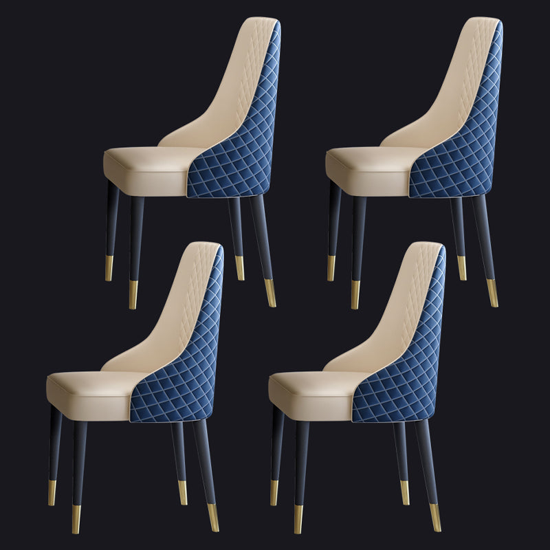 Modern Rectangle 1/4/5/6/7 Pieces Dining Table Set Black Legs Indoor Dinette Set