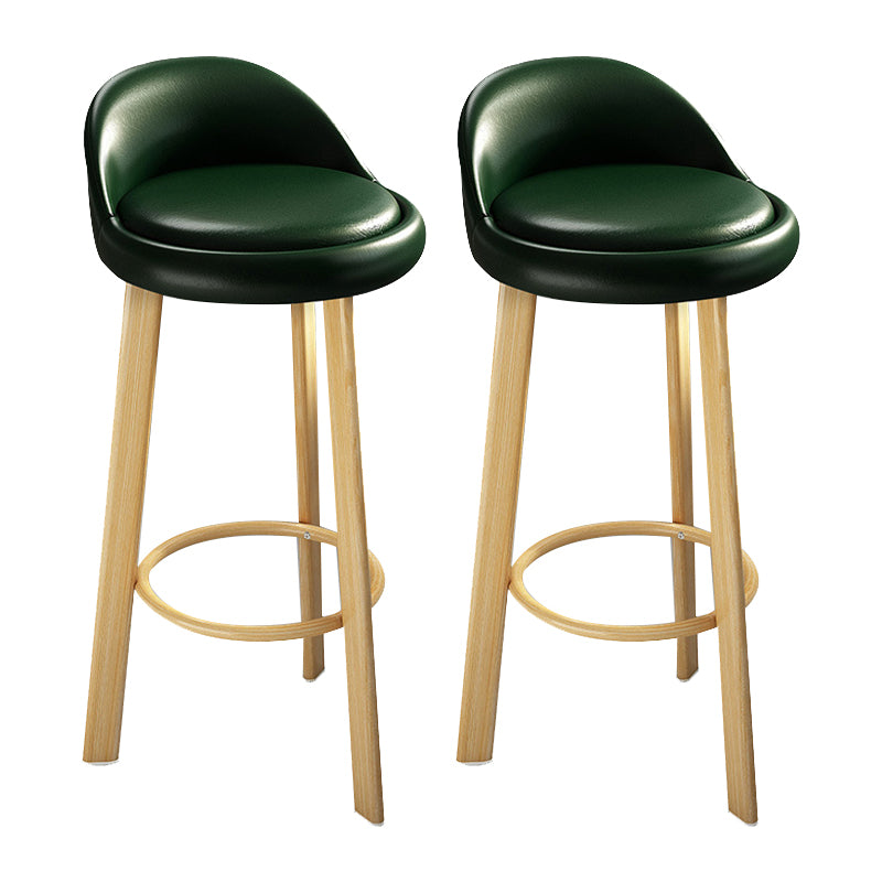 Contemporary Wood Stool Fabric Cushion in Matte Finish for Home