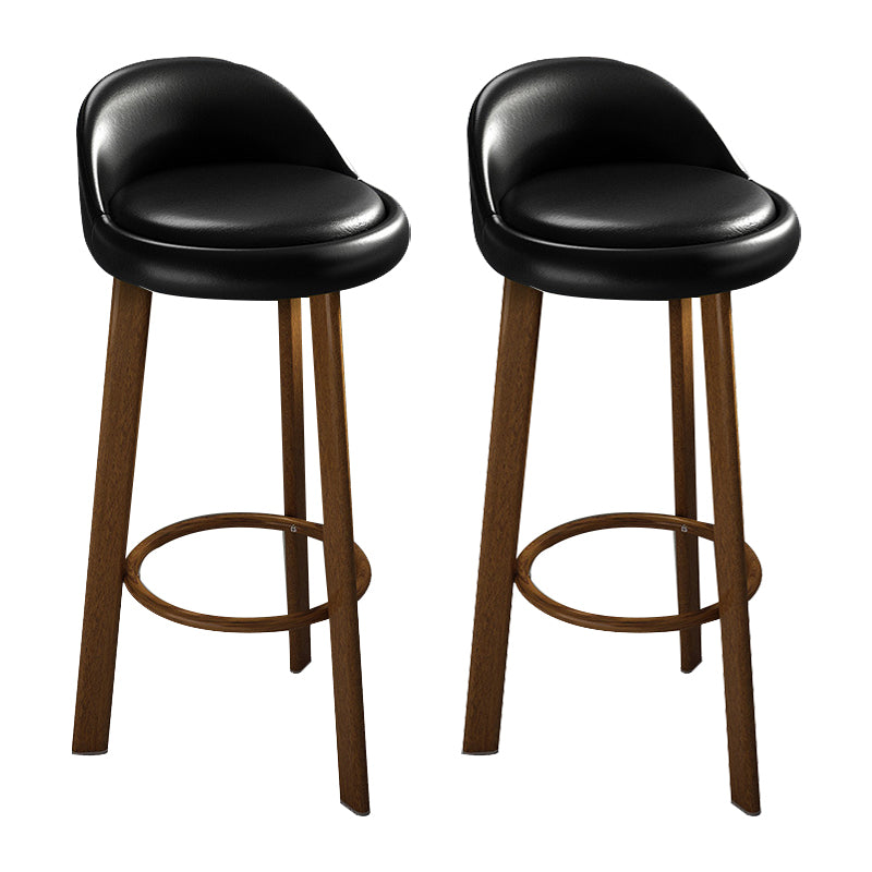 Contemporary Wood Stool Fabric Cushion in Matte Finish for Home