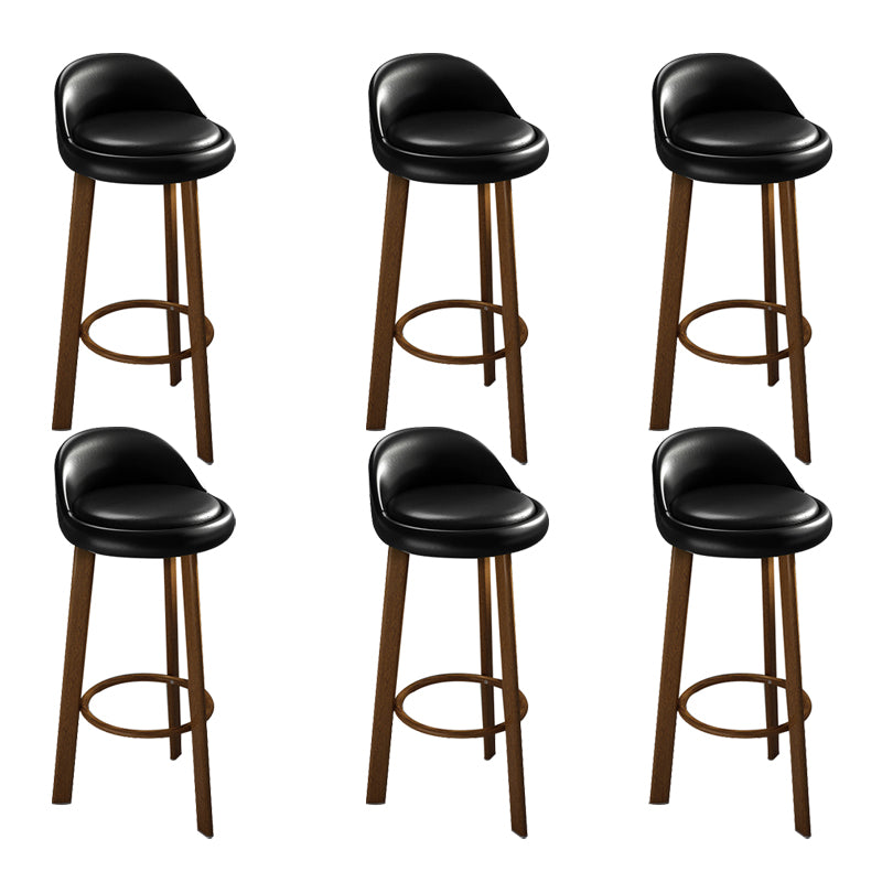 Contemporary Wood Stool Fabric Cushion in Matte Finish for Home