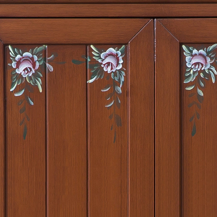 Birch Wardrobe Cabinet Traditional Hinged Wardrobe Armoire for Home