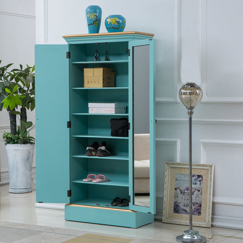 Birch Wardrobe Cabinet Traditional Hinged Wardrobe Armoire for Home