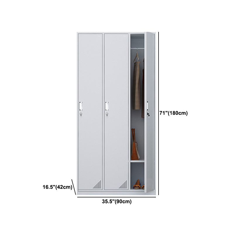 Steel Storage Cabinet with Hinged Door Contemporary Indoor Cabinet