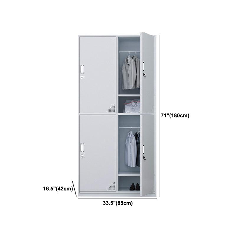 Steel Storage Cabinet with Hinged Door Contemporary Indoor Cabinet