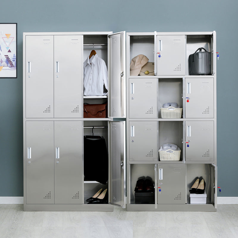 Metal Industrial Cabinet for Bathroom Steel Storage Cabinet with Hinged Door