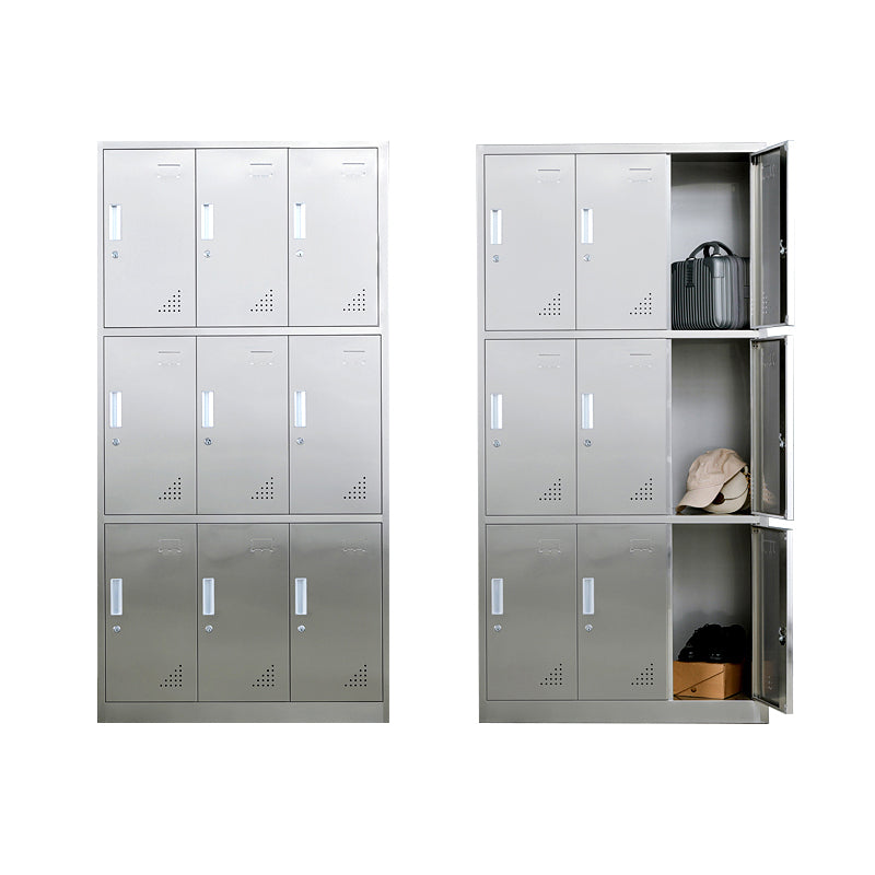 Metal Industrial Cabinet for Bathroom Steel Storage Cabinet with Hinged Door