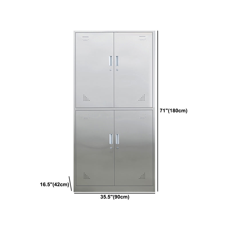 Metal Industrial Cabinet for Bathroom Steel Storage Cabinet with Hinged Door