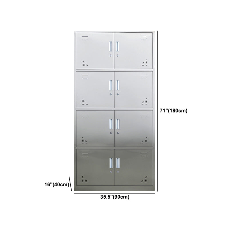 Metal Industrial Cabinet for Bathroom Steel Storage Cabinet with Hinged Door