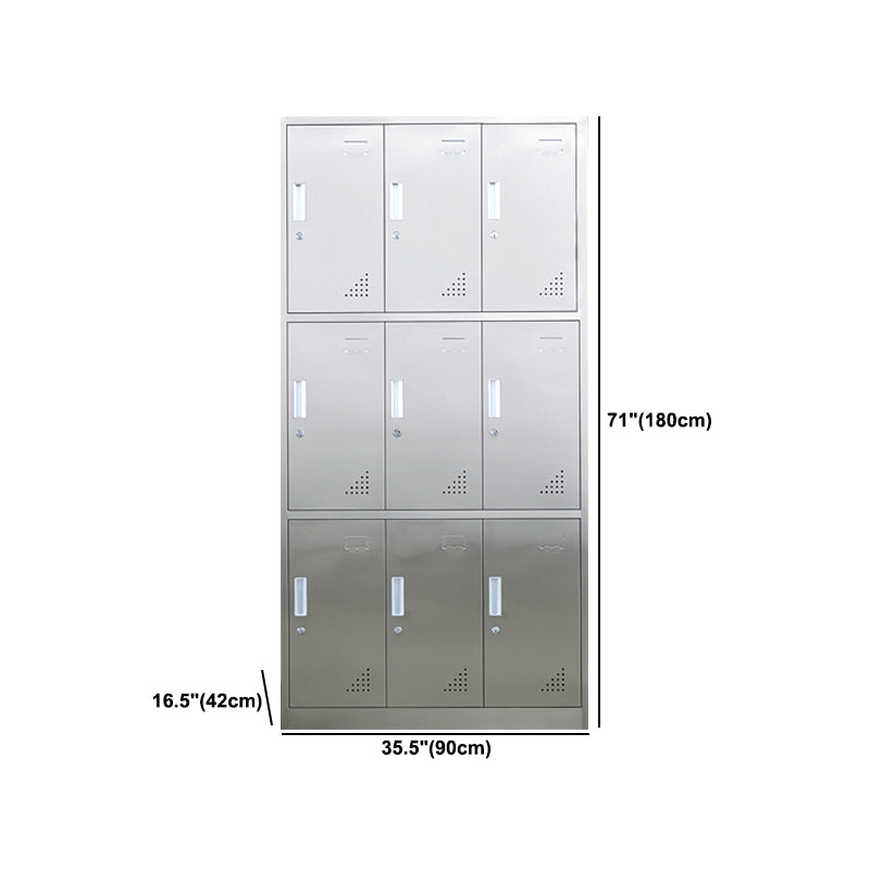 Metal Industrial Cabinet for Bathroom Steel Storage Cabinet with Hinged Door