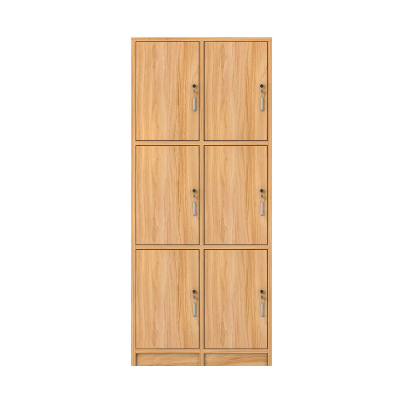 Light Wood Finish Contemporary Storage Cabinet Engineered Wood Indoor Cabinet