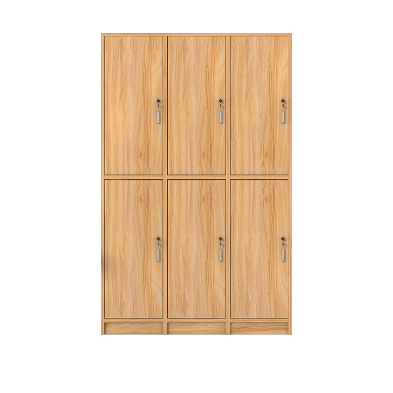 Light Wood Finish Contemporary Storage Cabinet Engineered Wood Indoor Cabinet