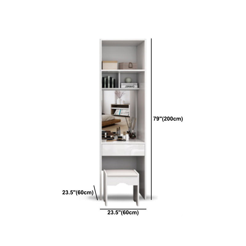 Wood and Glass Wardrobe Armoire Contemporary Sliding Wardrobe Closet
