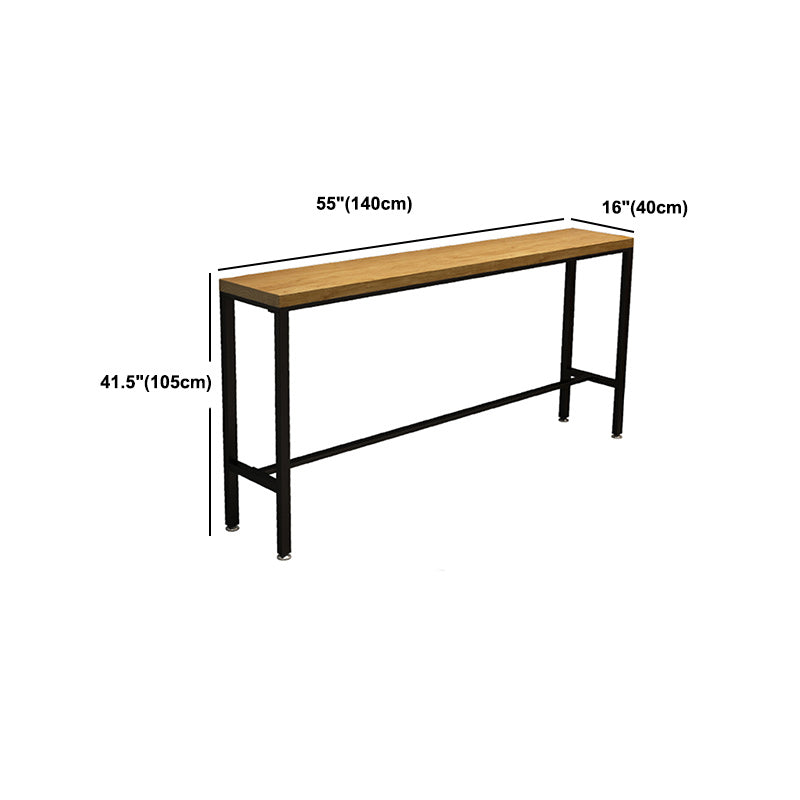 Industrial Style Bar Table Set 1/2/6/11 Pieces Rectangle Bar Table with High Stools