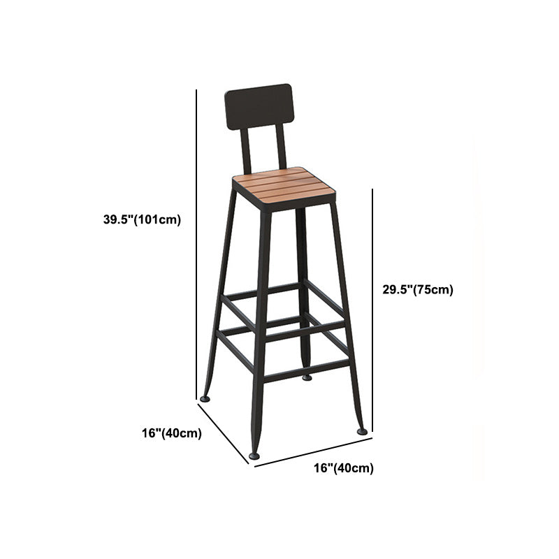 Modern Style Bar Table Set 1/2/5 Pieces Rectangle Bar Table with High Stools