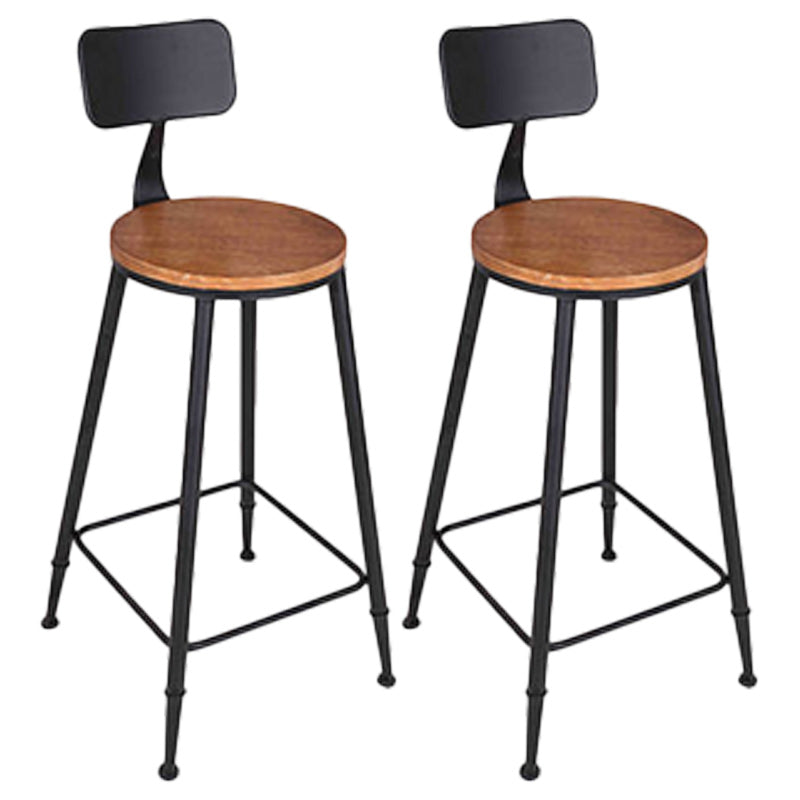 Industrial Style 1/2/7 Pieces Bar Table Set Rectangle Bar Table with High Stools