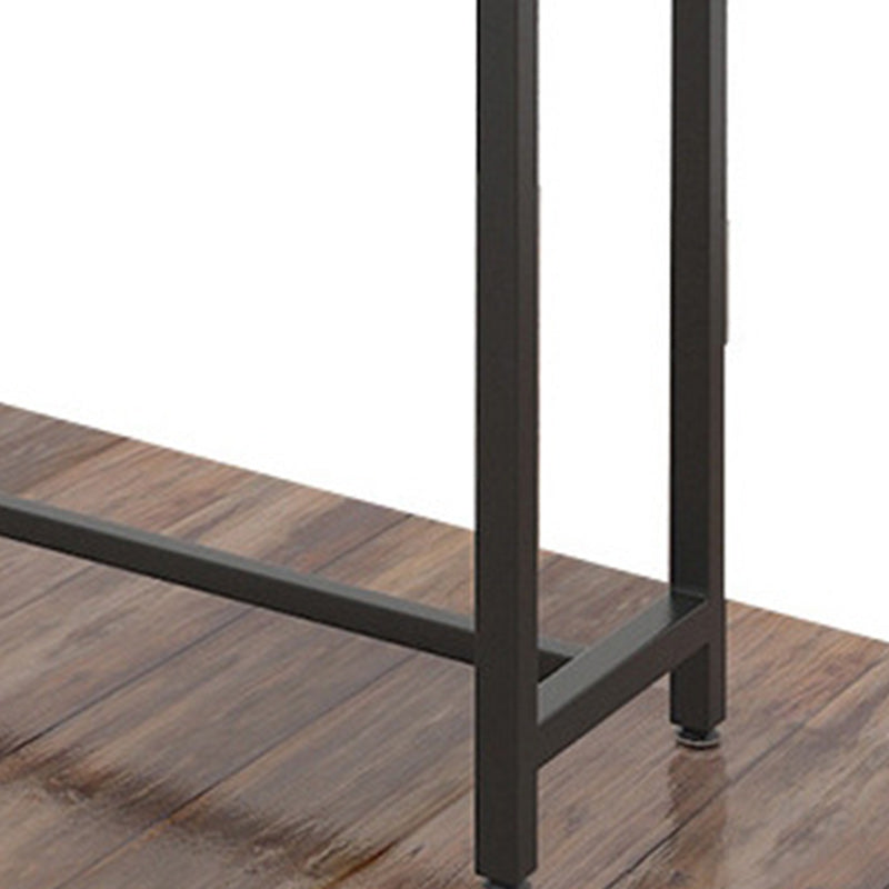 Industrial Style 1/2/7 Pieces Bar Table Set Rectangle Bar Table with High Stools