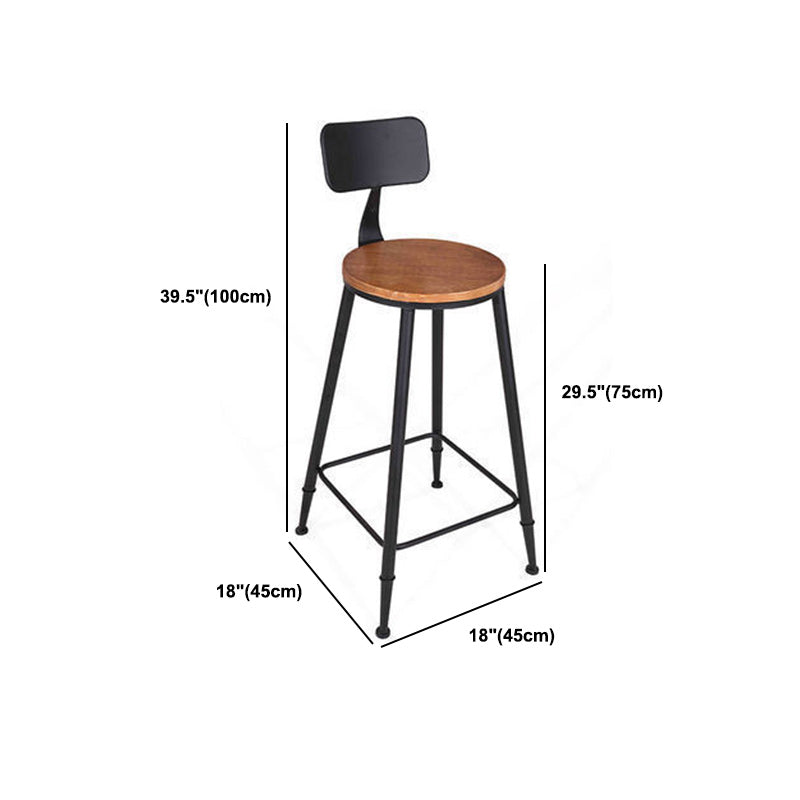 Industrial Style 1/2/7 Pieces Bar Table Set Rectangle Bar Table with High Stools