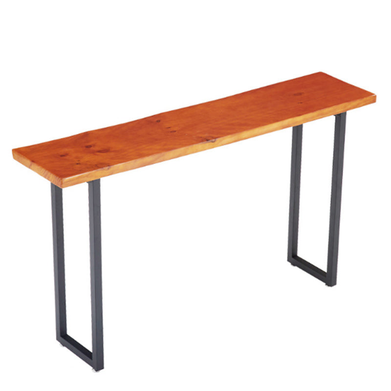 Modern Solid Wood Counter Set 1/2/4 Pieces Rectangle Bar Table Set in Natural