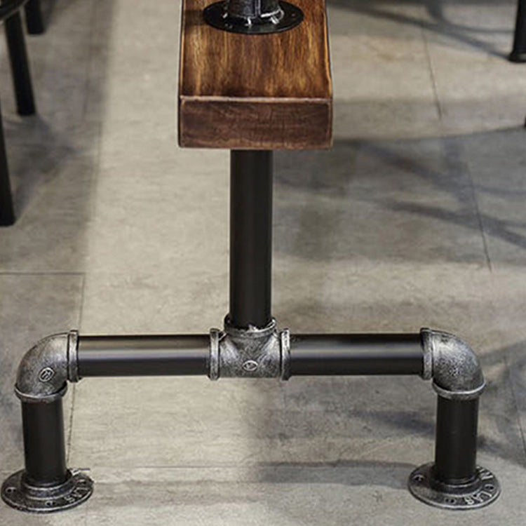 1/4 Pieces Luxurious Rectangular Pub Table Set Solid Wood Counter Table with Stools