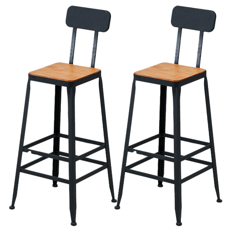 Indoor Modern Rectangle Counter Set 1/2/3 Pieces Solid Wood Table and Stool Set