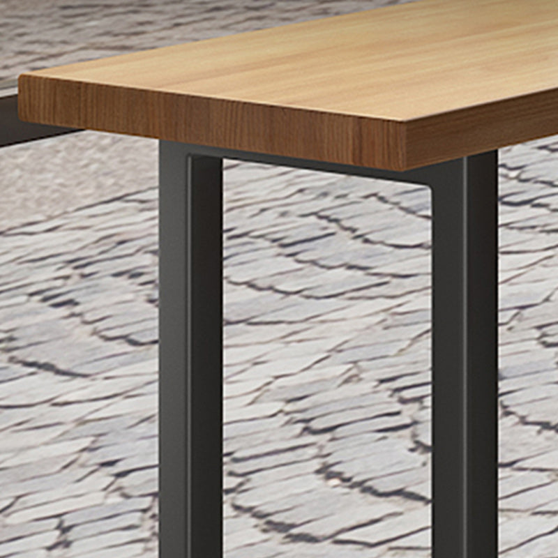 Modern Bar Table Set 1/7 Pieces Rectangle Pine Wood Counter Table for Convenience Store