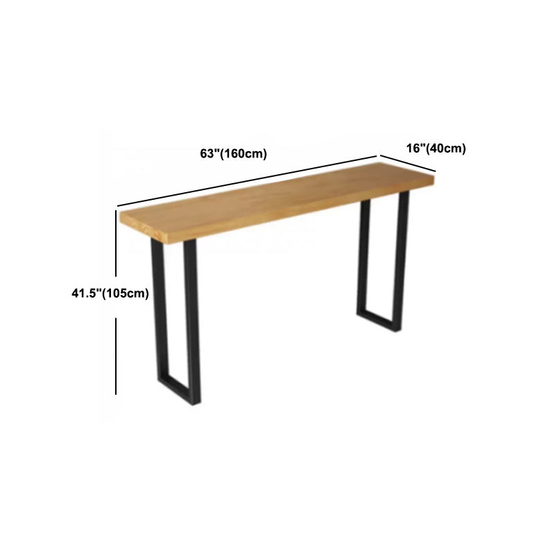 Modern Bar Table Set 1/7 Pieces Rectangle Pine Wood Counter Table for Convenience Store