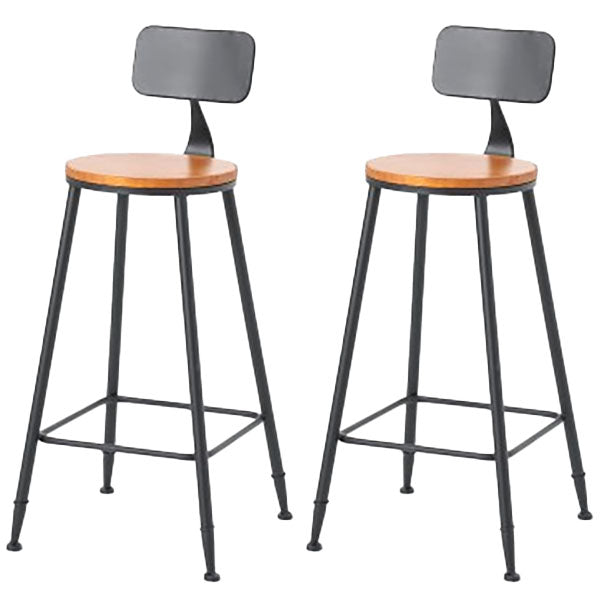 Industrial Style 1/2/7 Pieces Bar Table Set Rectangle Bar Table with High Wood Stools