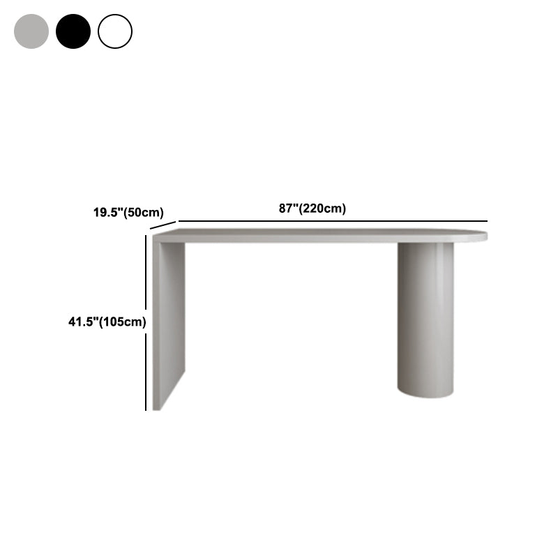 Indoor Double Pedestal Bistro Table Modern Wood Cocktail Bar Table
