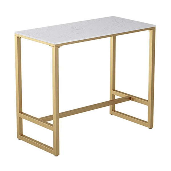 Contemporary Bar Table Metal Trestle Base Bar Table for Indoor
