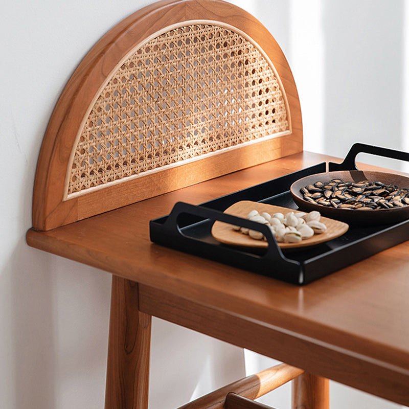 Modern 1/2 Pieces Wooden Pub Table Set Fixed Table Counter Table for Dining Room