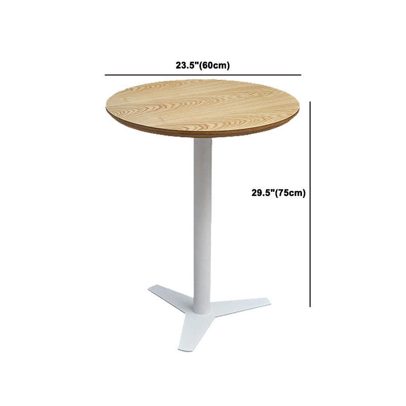 Modern Coffee Shop Dining Table Set 1/4/5 Pieces Solid Wood Dinette Set in Natural