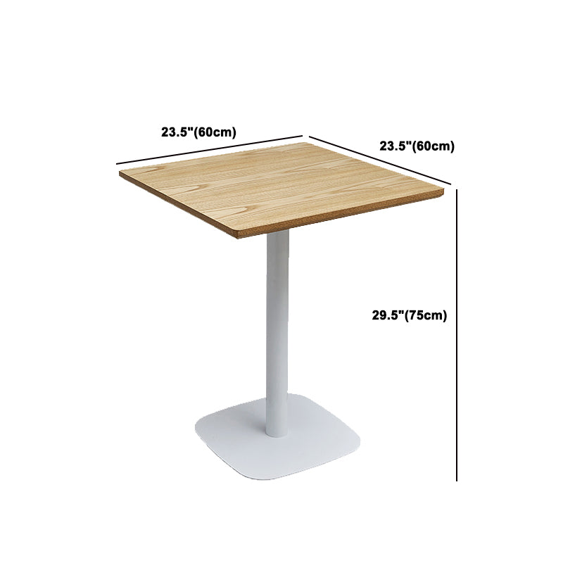 Modern Coffee Shop Dining Table Set 1/4/5 Pieces Solid Wood Dinette Set in Natural