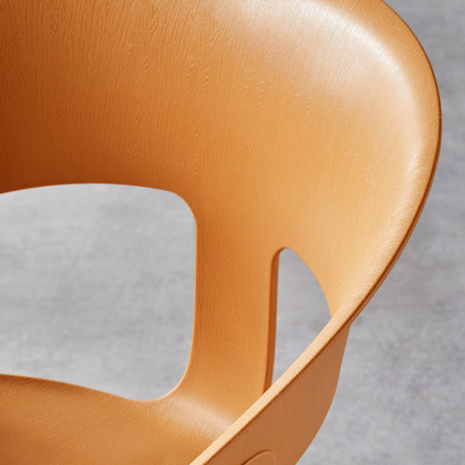 Contemporary Metal Legs Dining Chairs Plastic Open Back Dining Side Chair