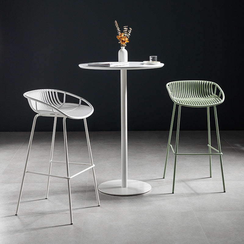 41.3"H Industrial Pedestal Pub Table Round Bistro Bar Solid Wood Table