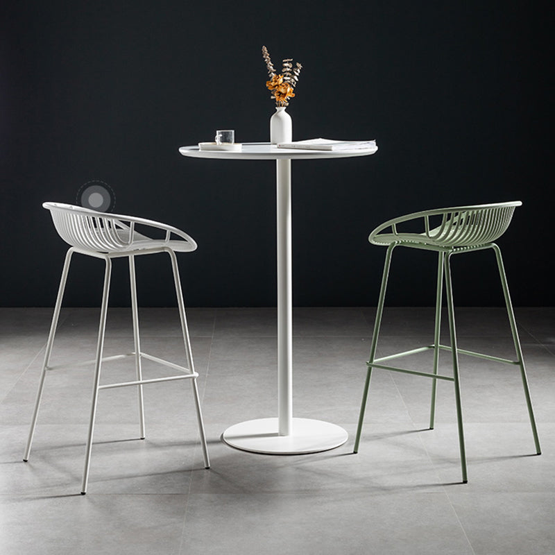 41.3"H Industrial Pedestal Pub Table Round Bistro Bar Solid Wood Table