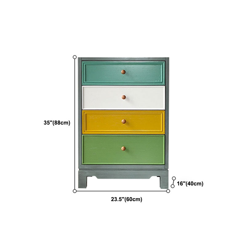 Bedroom Nautical Storage Chest 16" Wide Wooden Chest with Drawers