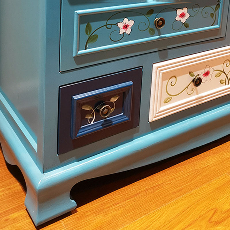 Nautical Bedroom Storage Chest 14.5" Wooden Chest with 10 Drawers