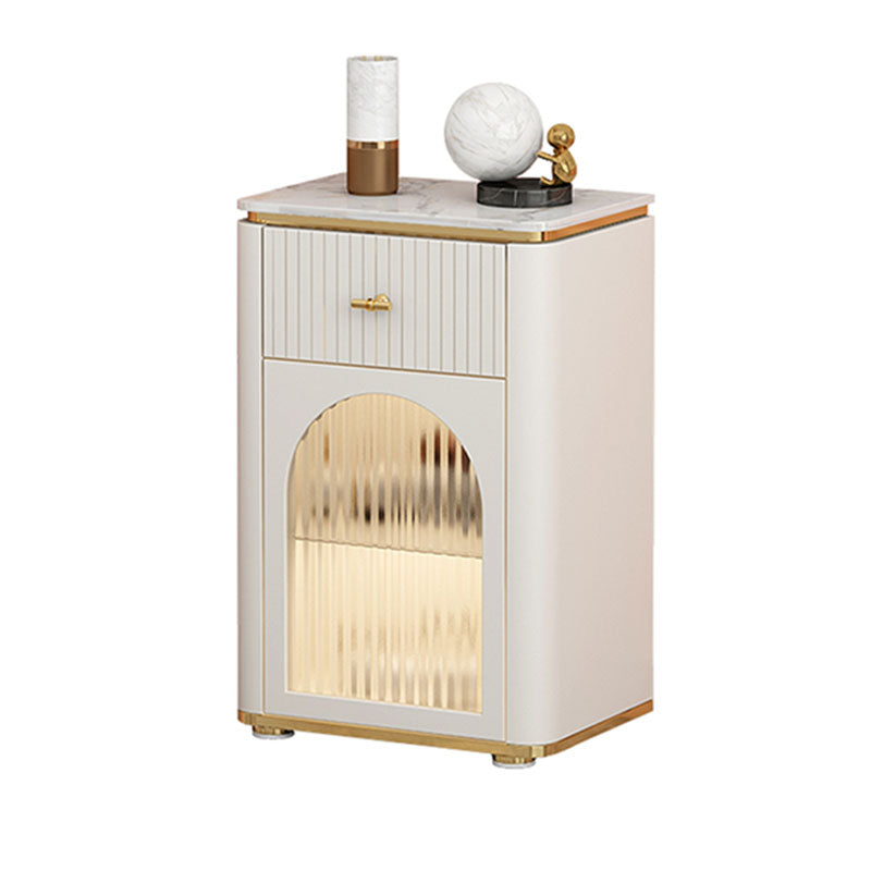 Contemporary Storage Chest Dresser Stone Top Storage Chest 11.81-inch W