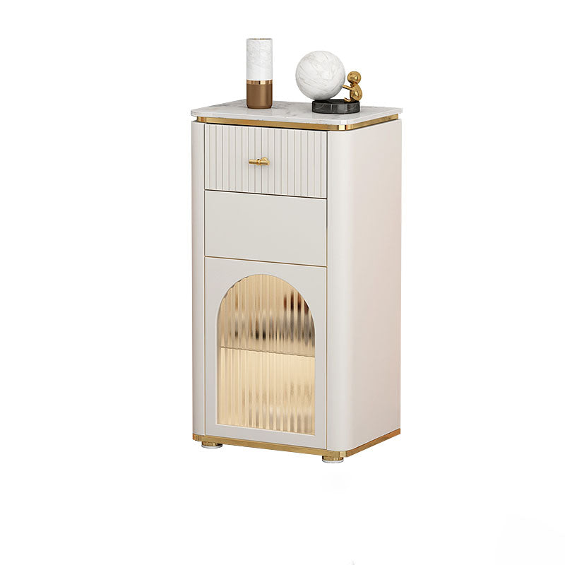 Contemporary Storage Chest Dresser Stone Top Storage Chest 11.81-inch W