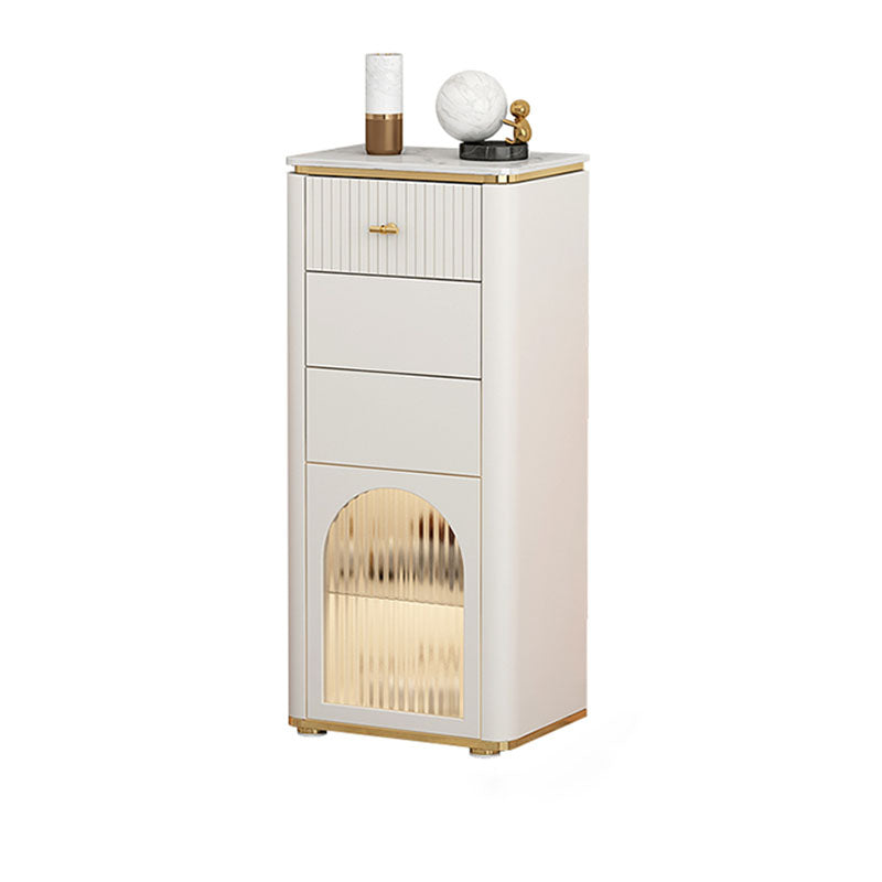 Contemporary Storage Chest Dresser Stone Top Storage Chest 11.81-inch W