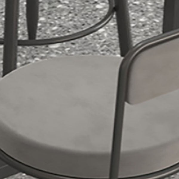 Modern 1/7 Pieces Bar Table Set Rectangle Stone Counter Table with Stools for Living Room