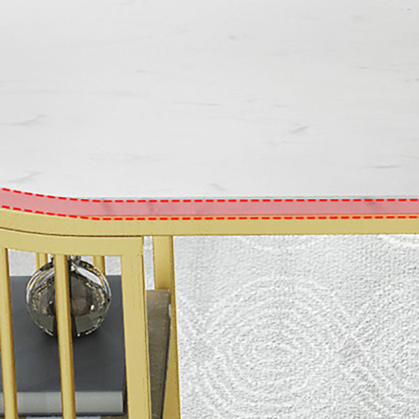 1/3 Pieces Luxurious Irregular Shape Pub Table Set Artificial Marble Top Table Set