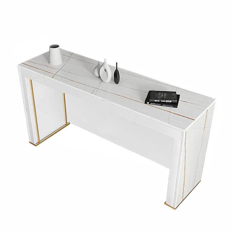 Modern Style 1/2/3 Pieces Sintered Stone Pub Table Set Fixed Table Counter Table