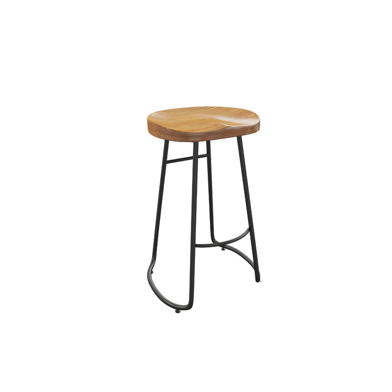 Modern Table Set 1/7 Pieces Bar Rectangle Wood Counter Table with Stools for Milk Tea Shop