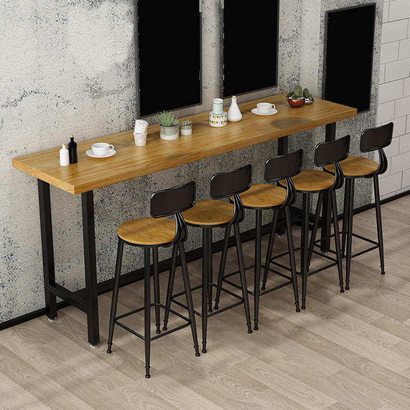 Modern Rectangle Pub Dining Set 1/2/6/7/9/11 Pieces Indoor Table and Stool Set