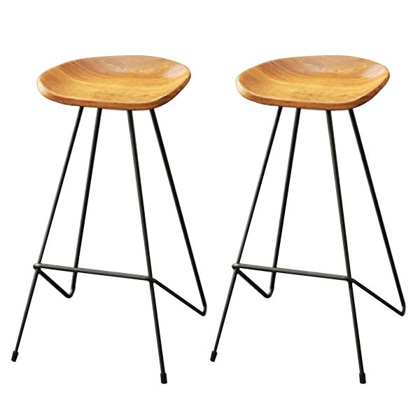 Industrial 1/2/4/7 Pieces Solid Wood Bar Table Set Fixed Bistro Set